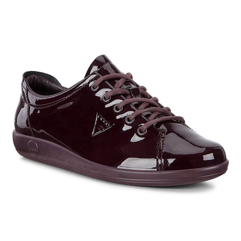 Women Flats Ecco Soft 2.0 - Sneakers Purple - India HGIWEM637